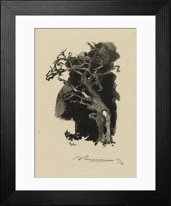 Framed Print : Fontainebleau Forest: The Raging One (La Foret de Fontainebleau: Le rageur), 1890 Framed Print : Fontainebleau Forest: The Raging One (La Foret de Fontainebleau: Le rageur), 1890