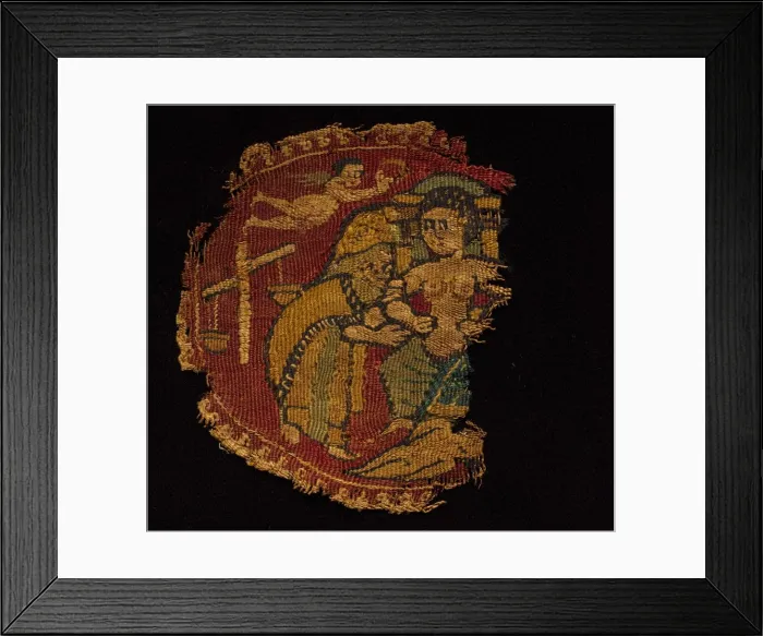Framed Print : Four Segmenta from a Tunic, 650 - 750. Creator: Unknown Framed Print : Four Segmenta from a Tunic, 650 - 750. Creator: Unknown