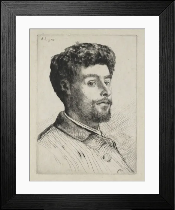 Framed Print : Frederic Regamey. Creator: Alphonse Legros (French, 1837-1911)