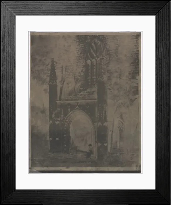 Framed Print : Fountain of Notre Dame at Saint-Brieuc, Brittany, c. 1853. Creator: Louis-Remy Robert (French Framed Print : Fountain of Notre Dame at Saint-Brieuc, Brittany, c. 1853. Creator: Louis-Remy Robert (French