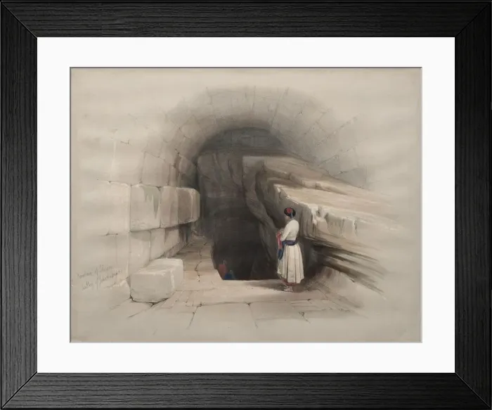 Framed Print : Fountain of Siloam, Valley of Jehoshaphat, 1839. Creator: David Roberts (British, 1796-1864) Framed Print : Fountain of Siloam, Valley of Jehoshaphat, 1839. Creator: David Roberts (British, 1796-1864)