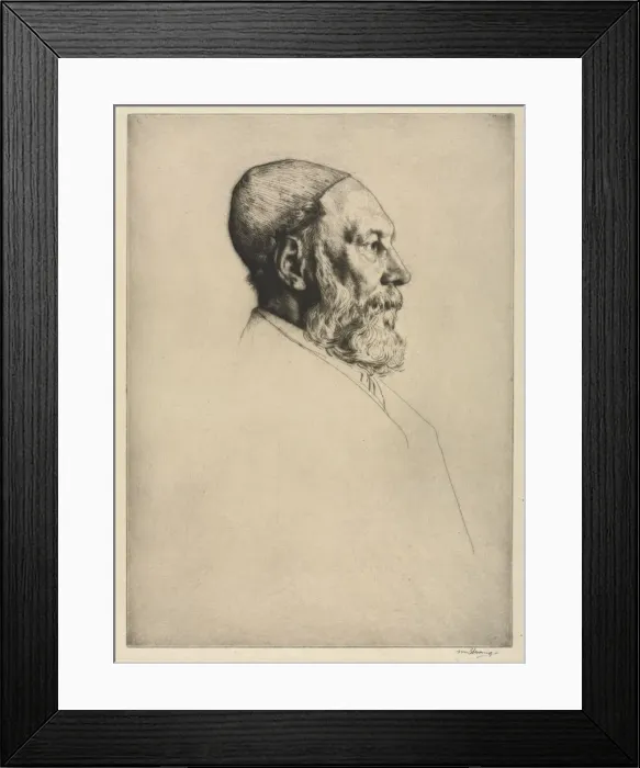 Framed Print : Frederick Goulding, 1906. Creator: William Strang (British, 1859-1921) Framed Print : Frederick Goulding, 1906. Creator: William Strang (British, 1859-1921)