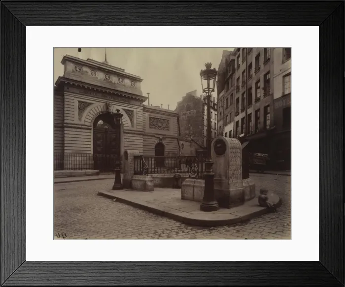 Framed Print : Fountain of the LEcole Polytechnique, 1902. Creator: Eugene Atget (French, 1857-1927) Framed Print : Fountain of the LEcole Polytechnique, 1902. Creator: Eugene Atget (French, 1857-1927)