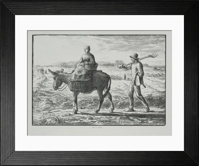 Framed Print : Four Hours of the Day: Morning, 1860. Creator: Adrien Lavieille (French, 1818-1862) Framed Print : Four Hours of the Day: Morning, 1860. Creator: Adrien Lavieille (French, 1818-1862)