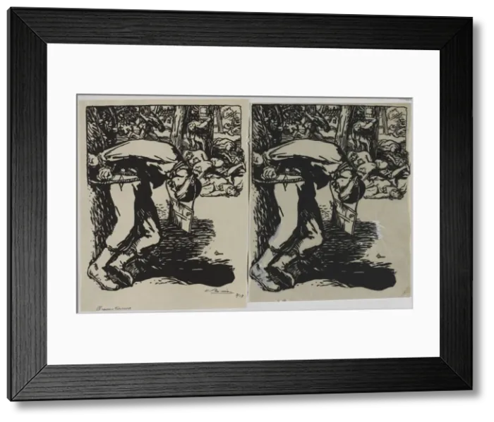 Framed Print : Franc-Tireurs, 1914. Creator: Auguste Louis Lepere (French, 1849-1918) Framed Print : Franc-Tireurs, 1914. Creator: Auguste Louis Lepere (French, 1849-1918)