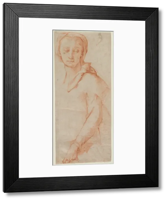 Framed Print : Half-Length Figure Study of a Woman, 1500s. Creator: Ludovico Cardi Cigoli (Italian, 1559-1613) Framed Print : Half-Length Figure Study of a Woman, 1500s. Creator: Ludovico Cardi Cigoli (Italian, 1559-1613)