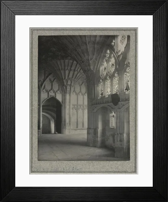 Framed Print : Gloucester Cathedral - Cloisters: South and West Alleys, c. 1900. Creator: Frederick H Framed Print : Gloucester Cathedral - Cloisters: South and West Alleys, c. 1900. Creator: Frederick H