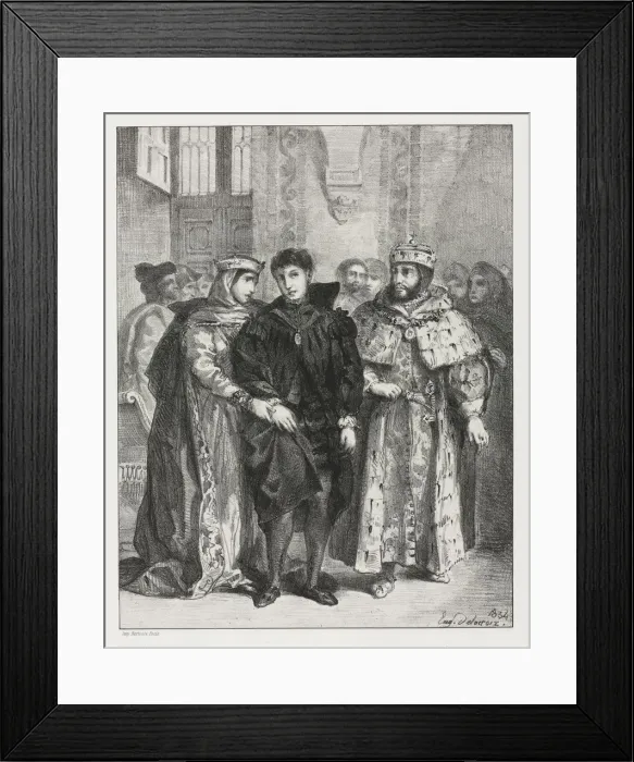 Framed Print : Hamlet, 1834. Creator: Eugene Delacroix (French, 1798-1863) Framed Print : Hamlet, 1834. Creator: Eugene Delacroix (French, 1798-1863)