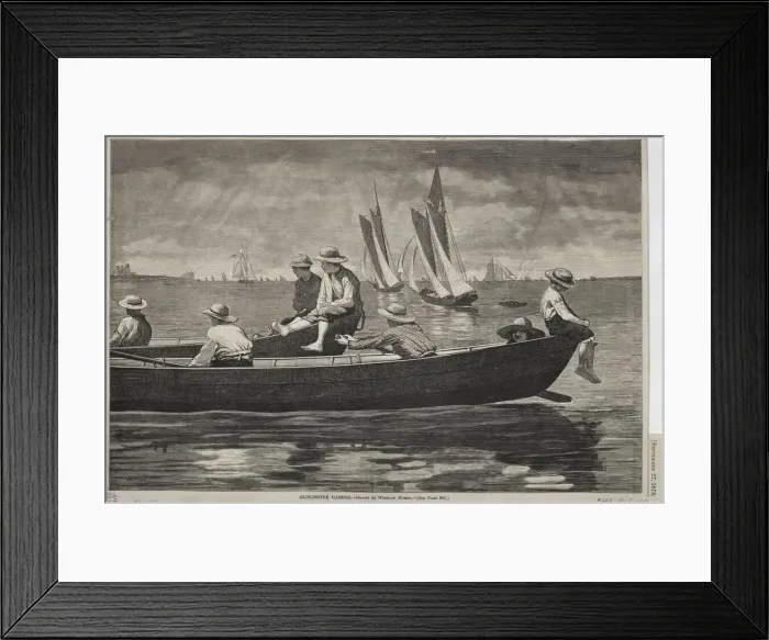 Framed Print : Gloucester Harbor, 1873. Creator: Winslow Homer (American, 1836-1910) Framed Print : Gloucester Harbor, 1873. Creator: Winslow Homer (American, 1836-1910)