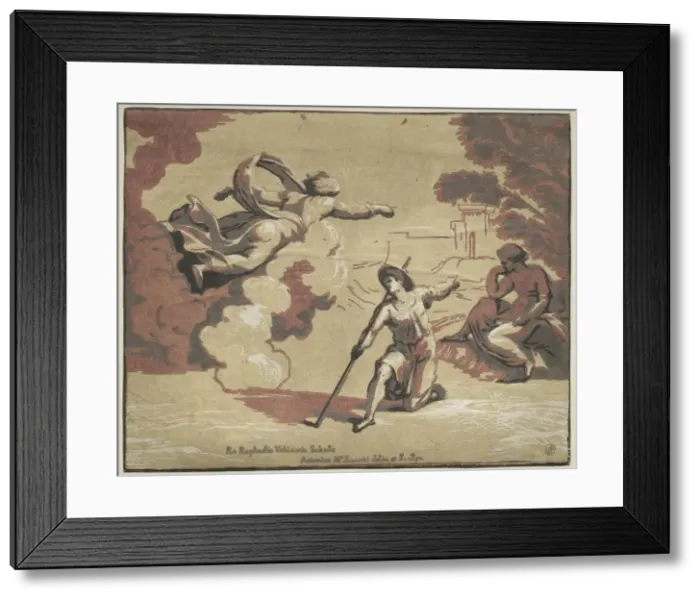 Framed Print : God Appearing to Isaac, 1723. Creator: Antonio Maria I Zanetti (Italian, 1680-1757) Framed Print : God Appearing to Isaac, 1723. Creator: Antonio Maria I Zanetti (Italian, 1680-1757)