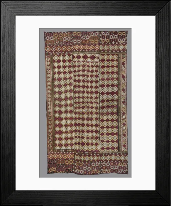 Framed Print : Hanging (Phulkari work), c. 1875-1900. Creator: Unknown Framed Print : Hanging (Phulkari work), c. 1875-1900. Creator: Unknown