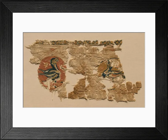 Framed Print : Hanging with birds in roundels, 800s. Creator: Unknown Framed Print : Hanging with birds in roundels, 800s. Creator: Unknown