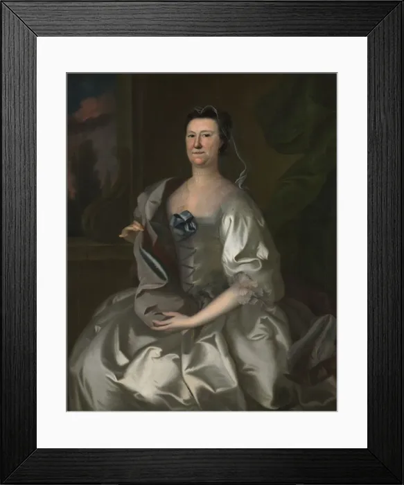 Framed Print : Hannah Wentworth Atkinson, 1760. Creator: Joseph Blackburn (American) Framed Print : Hannah Wentworth Atkinson, 1760. Creator: Joseph Blackburn (American)