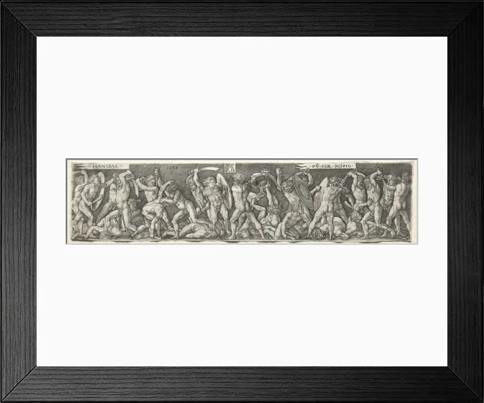 Framed Print : Hannibal Fighting Scipio, 1538. Creator: Heinrich Aldegrever (German, 1502-1555 / 61) Framed Print : Hannibal Fighting Scipio, 1538. Creator: Heinrich Aldegrever (German, 1502-1555 / 61)
