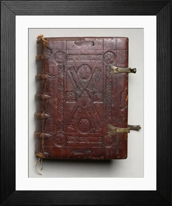 Framed Print : Gospel Book with Evangelist Portraits, c. 1480. Creator: Hausbuch Master (German) Framed Print : Gospel Book with Evangelist Portraits, c. 1480. Creator: Hausbuch Master (German)
