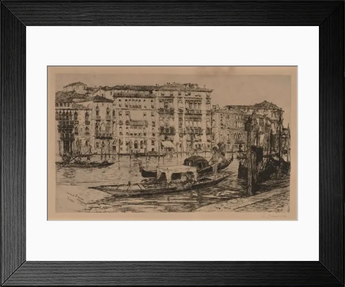 Framed Print : Grand Canal, Venice, 1889. Creator: Frank Duveneck (American, 1848-1919); Frederick Keppel Framed Print : Grand Canal, Venice, 1889. Creator: Frank Duveneck (American, 1848-1919); Frederick Keppel