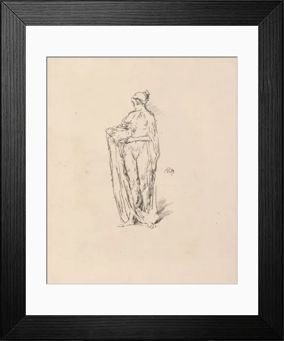 Framed Print : Girl with Bowl, 1895. Creator: James McNeill Whistler (American, 1834-1903) Framed Print : Girl with Bowl, 1895. Creator: James McNeill Whistler (American, 1834-1903)