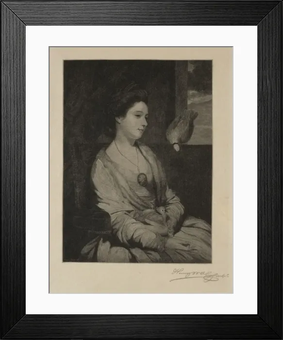 Framed Print : Girl with Doves. Creator: Henry Wolf (American, 1852-1916) Framed Print : Girl with Doves. Creator: Henry Wolf (American, 1852-1916)
