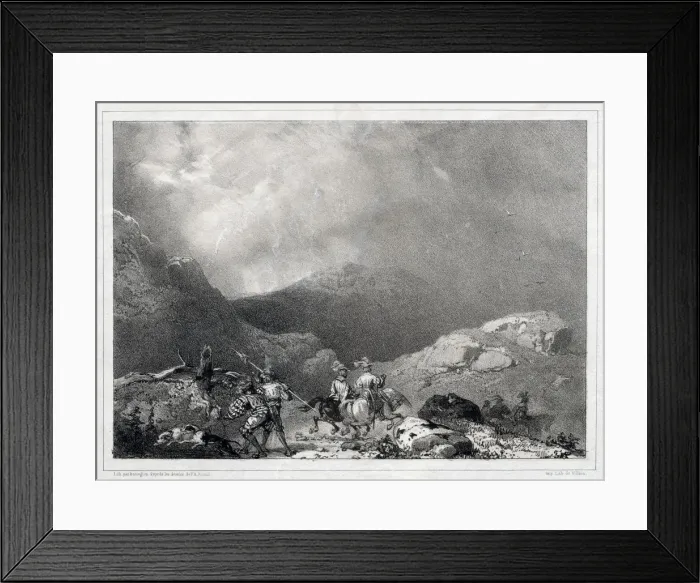 Framed Print : Glenfinlas, 1826. Creator: Richard Parkes Bonington (British, 1802-1828) Framed Print : Glenfinlas, 1826. Creator: Richard Parkes Bonington (British, 1802-1828)