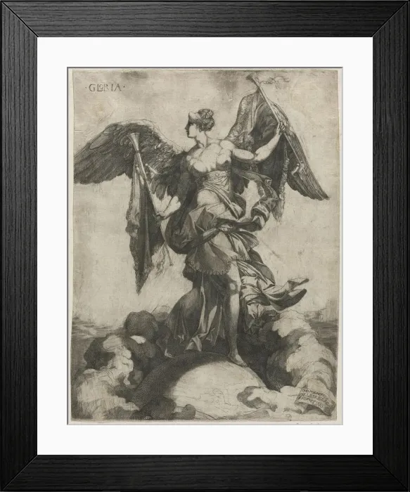 Framed Print : Gloria, 1535 or 1536. Creator: Domenico del Barbiere (Italian, c. 1506-c. 1571) Framed Print : Gloria, 1535 or 1536. Creator: Domenico del Barbiere (Italian, c. 1506-c. 1571)