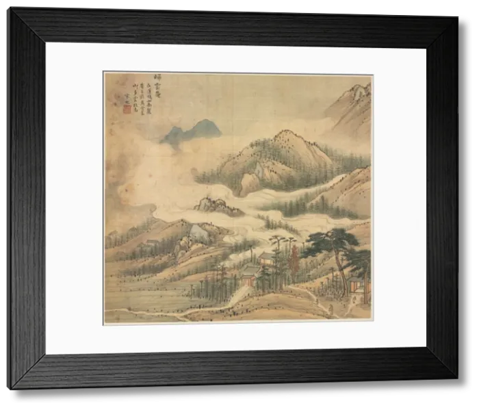 Framed Print : Guiyun Shrine, 1500s. Creator: Song Xu (Chinese, 1525-c. 1606) Framed Print : Guiyun Shrine, 1500s. Creator: Song Xu (Chinese, 1525-c. 1606)