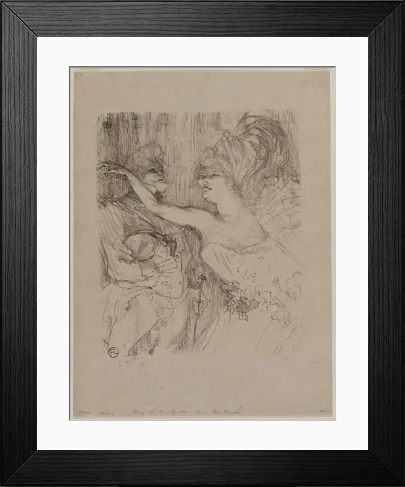 Framed Print : Guy and Mealy, in Paris qui Marche, 1898. Creator: Henri de Toulouse-Lautrec (French Framed Print : Guy and Mealy, in Paris qui Marche, 1898. Creator: Henri de Toulouse-Lautrec (French
