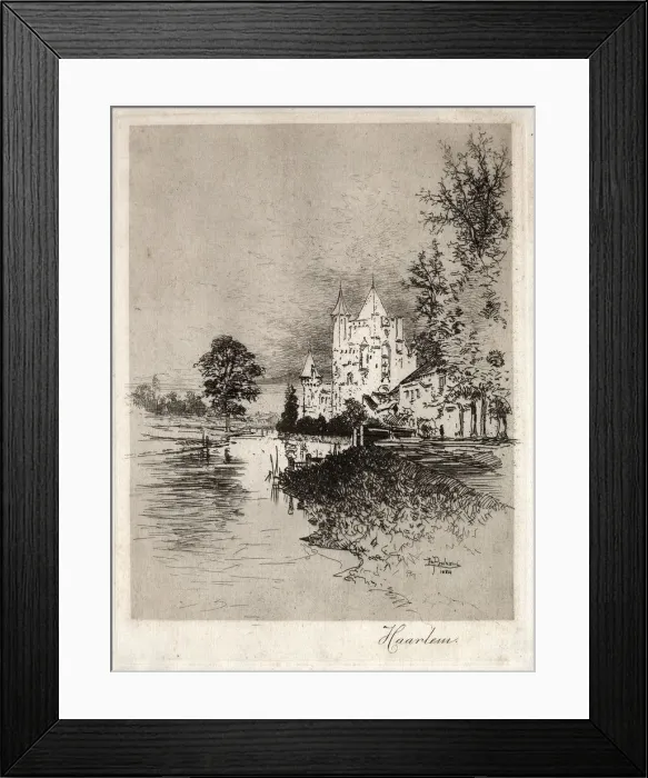 Framed Print : Haarlem, 1884. Creator: Joseph Pennell (American, 1857-1926) Framed Print : Haarlem, 1884. Creator: Joseph Pennell (American, 1857-1926)