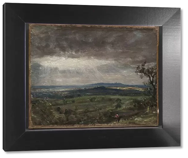 Hampstead Heath, Looking Toward Harrow, c. 1821. Creator: John Constable (British, 1776-1837)