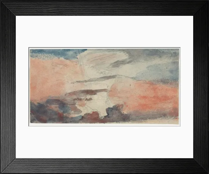 Framed Print : Cloud Study, 1800s. Creator: Anonymous Framed Print : Cloud Study, 1800s. Creator: Anonymous