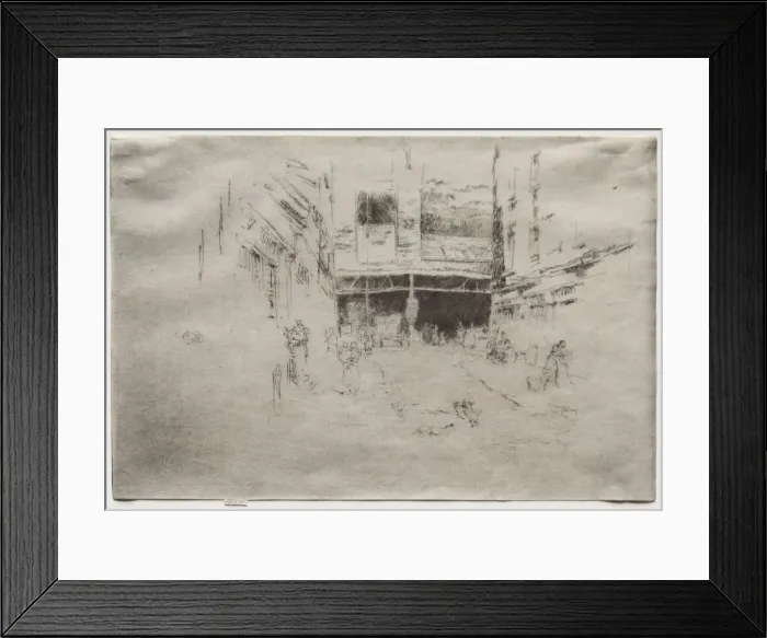 Framed Print : Clothes Exchange, No. 1. Creator: James McNeill Whistler (American, 1834-1903) Framed Print : Clothes Exchange, No. 1. Creator: James McNeill Whistler (American, 1834-1903)