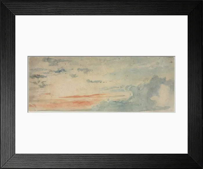 Framed Print : Cloud Study, 1800s. Creator: Anonymous Framed Print : Cloud Study, 1800s. Creator: Anonymous