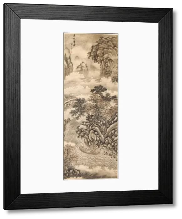 Framed Print : Clouds and Waves at the Wu Gorge, 1368- 1644. Creator: Xie Shichen (Chinese, 1487-after 1567) Framed Print : Clouds and Waves at the Wu Gorge, 1368- 1644. Creator: Xie Shichen (Chinese, 1487-after 1567)
