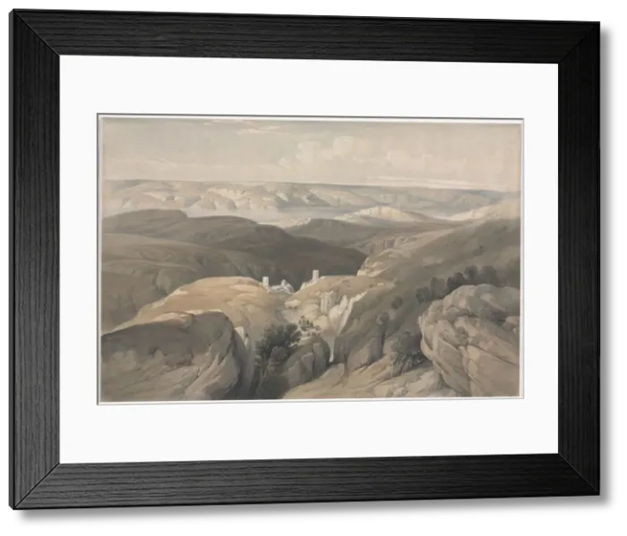 Framed Print : Convent of St. Saba, 1839. Creator: David Roberts (British, 1796-1864) Framed Print : Convent of St. Saba, 1839. Creator: David Roberts (British, 1796-1864)