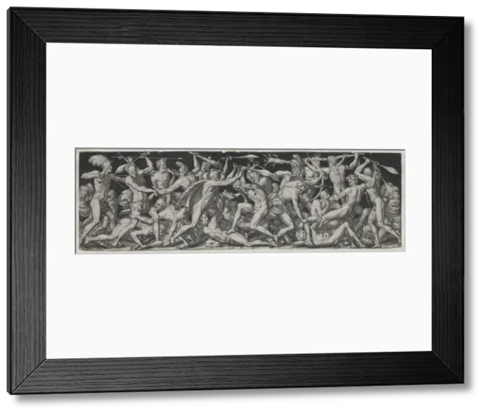 Framed Print : Combats and Triumphs No. 7. Creator: Etienne Delaune (French, 1518 / 19-c. 1583) Framed Print : Combats and Triumphs No. 7. Creator: Etienne Delaune (French, 1518 / 19-c. 1583)
