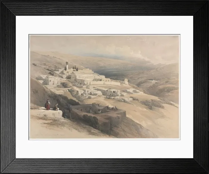 Framed Print : Convent of the Terra-Santa, Nazareth, 1839. Creator: David Roberts (British, 1796-1864) Framed Print : Convent of the Terra-Santa, Nazareth, 1839. Creator: David Roberts (British, 1796-1864)