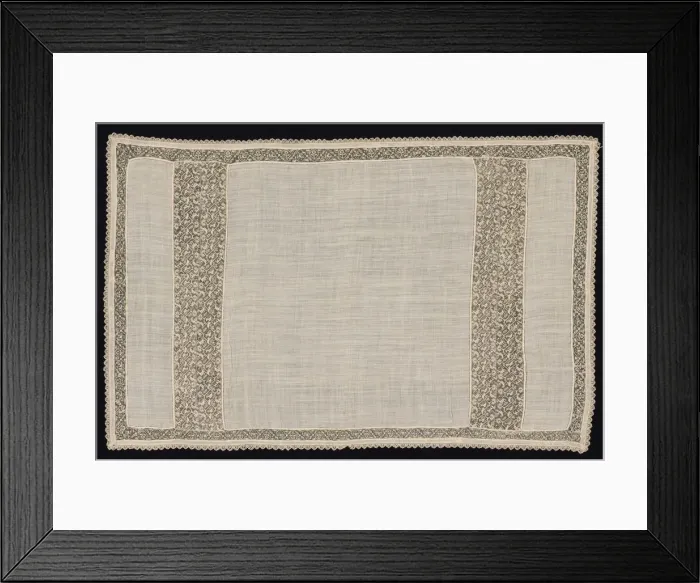 Framed Print : Cloth with Winged and Two-Tailed Animals, 17th-18th century. Creator: Unknown Framed Print : Cloth with Winged and Two-Tailed Animals, 17th-18th century. Creator: Unknown
