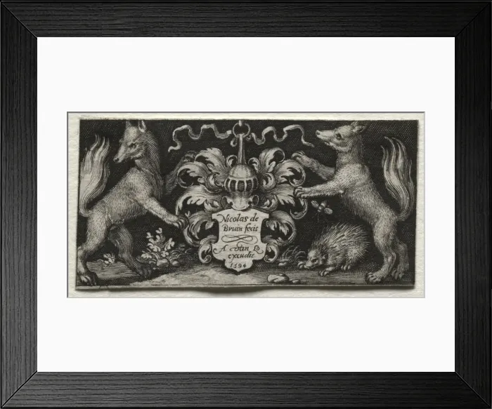 Framed Print : Coat of Arms, 1594. Creator: Nicolaes de Bruyn (Netherlandish, 1571-1656); A. van Londerseel Framed Print : Coat of Arms, 1594. Creator: Nicolaes de Bruyn (Netherlandish, 1571-1656); A. van Londerseel