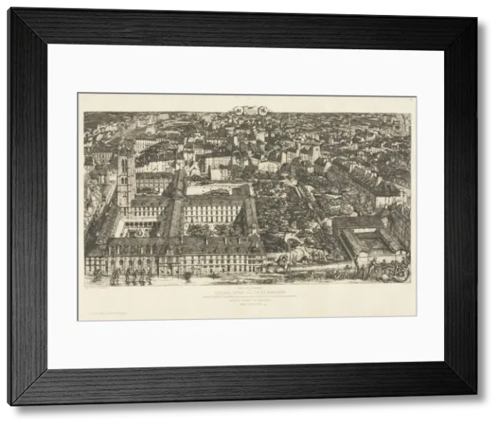 Framed Print : College of Henry IV. Creator: Charles Meryon (French, 1821-1868) Framed Print : College of Henry IV. Creator: Charles Meryon (French, 1821-1868)