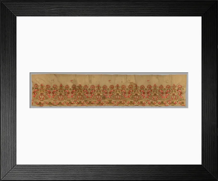 Framed Print : Complete Skirt Border, 1700s. Creator: Unknown Framed Print : Complete Skirt Border, 1700s. Creator: Unknown
