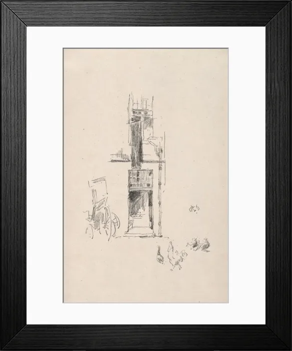 Framed Print : Cocks and Hens, Hotel Colbert, 1891. Creator: James McNeill Whistler (American, 1834-1903) Framed Print : Cocks and Hens, Hotel Colbert, 1891. Creator: James McNeill Whistler (American, 1834-1903)