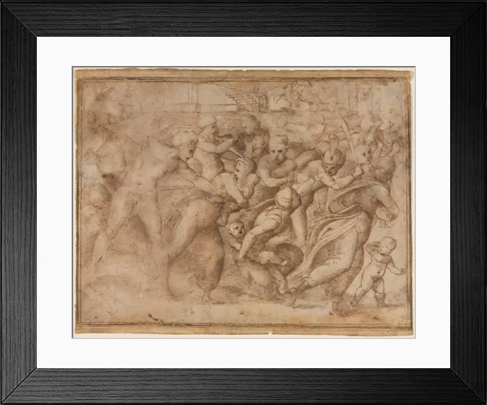 Framed Print : Copy of Raphaels Massacre of the Innocents, after 1510. Creator: Raphael (Italian Framed Print : Copy of Raphaels Massacre of the Innocents, after 1510. Creator: Raphael (Italian