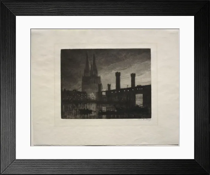 Framed Print : Cologne, 1886. Creator: Axel Herman Haig (Swedish, 1835-1921) Framed Print : Cologne, 1886. Creator: Axel Herman Haig (Swedish, 1835-1921)