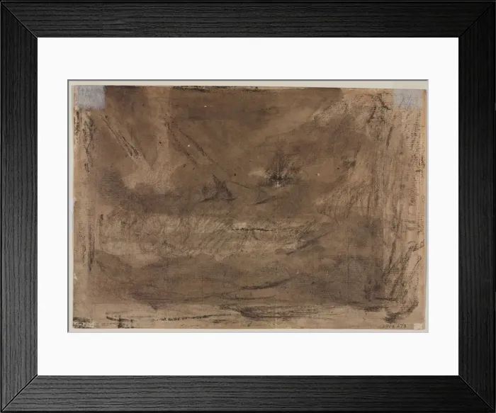 Framed Print : Compositional Study? (possibly for Poussins Deluge ) (verso), c Framed Print : Compositional Study? (possibly for Poussins Deluge ) (verso), c