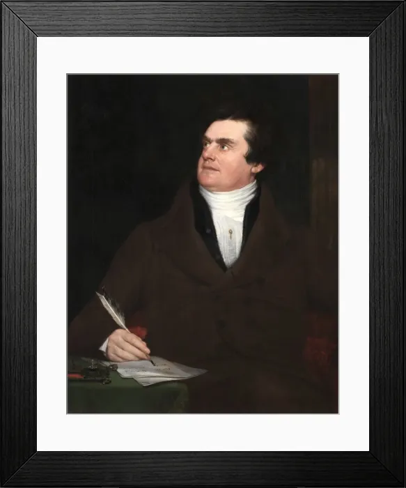 Framed Print : Colonel William Leete Stone, 1839. Creator: William Page (American, 1811-1885) Framed Print : Colonel William Leete Stone, 1839. Creator: William Page (American, 1811-1885)