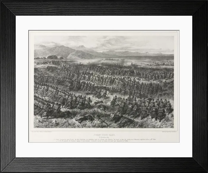 Framed Print : Combat of Oued-alleg, 31 December 1839, 1840. Creator: Auguste Raffet (French, 1804-1860) Framed Print : Combat of Oued-alleg, 31 December 1839, 1840. Creator: Auguste Raffet (French, 1804-1860)