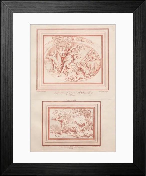 Framed Print : Corsica e Satiro, 1762-1763. Creator: William Ryland (British, 1732-1783) Framed Print : Corsica e Satiro, 1762-1763. Creator: William Ryland (British, 1732-1783)