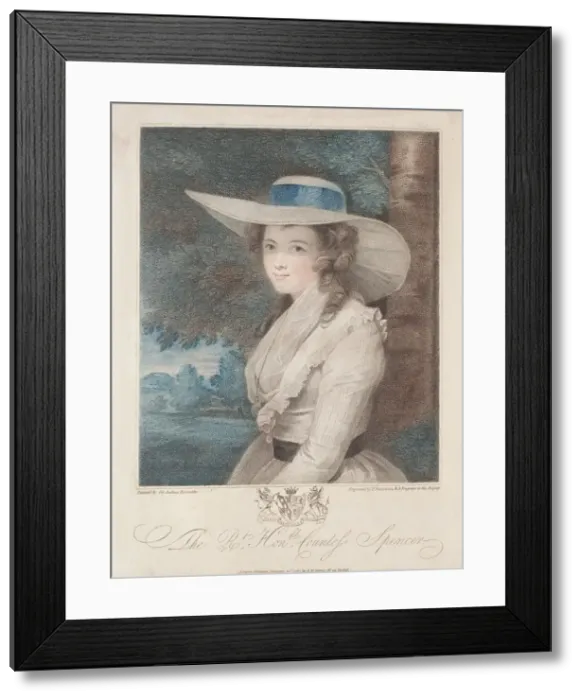 Framed Print : Countess Spencer, 1787. Creator: Francesco Bartolozzi (British, 1727-1815) Framed Print : Countess Spencer, 1787. Creator: Francesco Bartolozzi (British, 1727-1815)