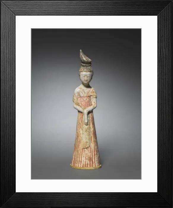 Framed Print : Court Lady with High Chignon, c. 700-750. Creator: Unknown Framed Print : Court Lady with High Chignon, c. 700-750. Creator: Unknown
