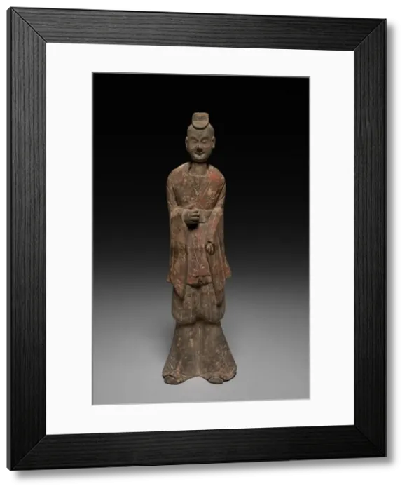 Framed Print : Court Official (Tomb Figure), 1st quarter of 6th Century. Creator: Unknown Framed Print : Court Official (Tomb Figure), 1st quarter of 6th Century. Creator: Unknown