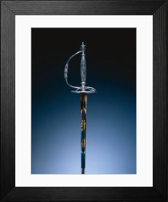 Framed Print : Court Sword, c. 1790. Creator: Unknown Framed Print : Court Sword, c. 1790. Creator: Unknown